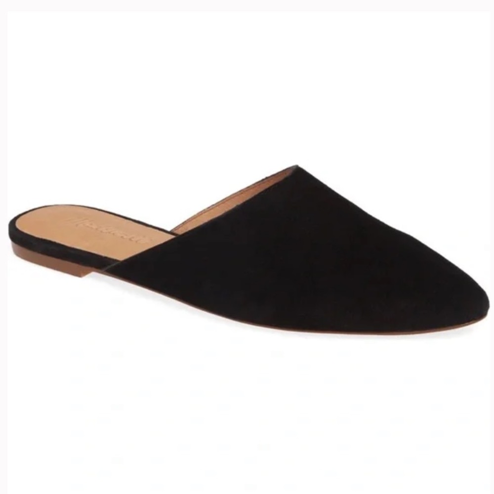 Madewell | Remi Black Suede Mule Slides